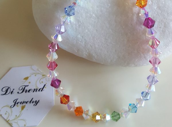Гривна Дъга със Swarovski Crystals