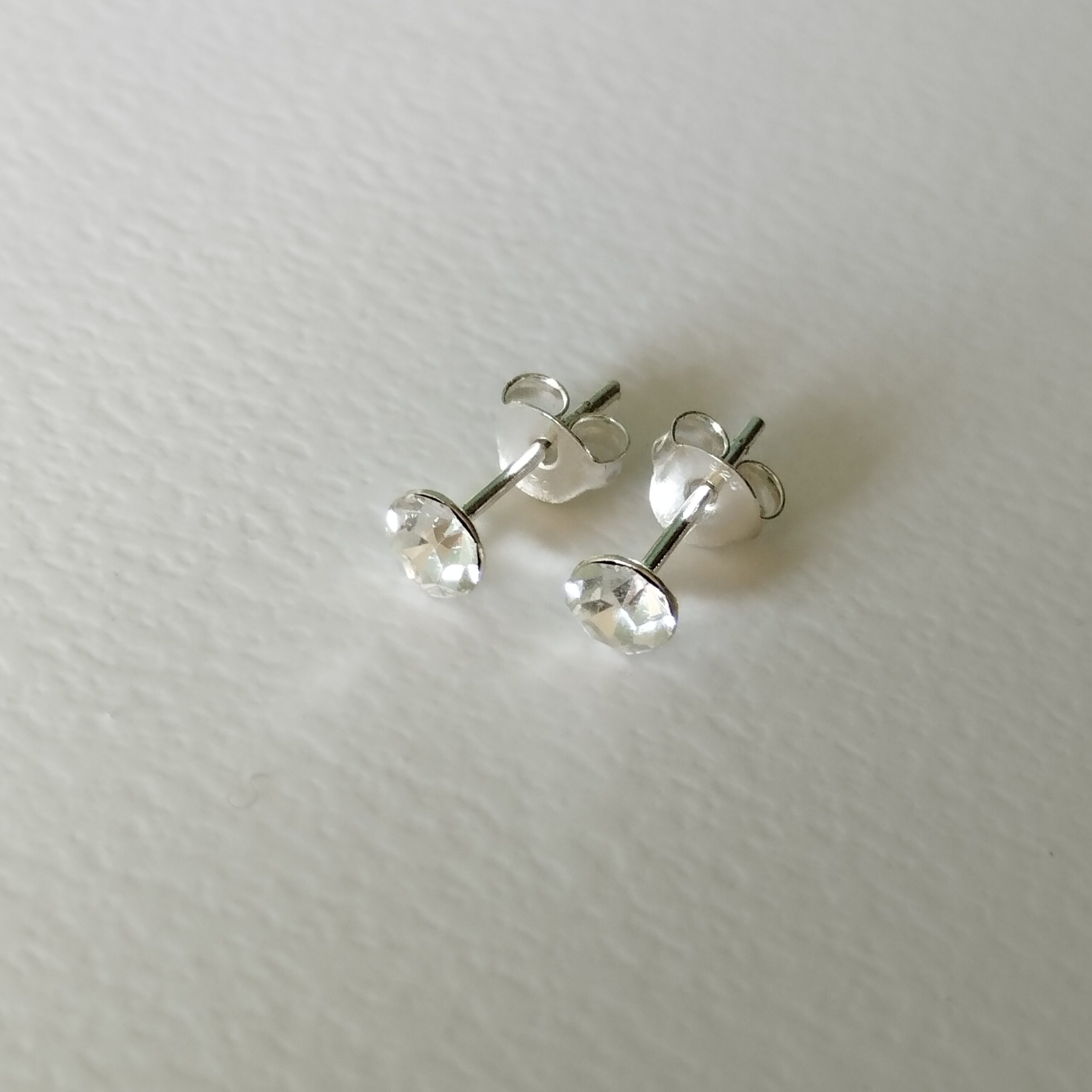 Сребърни обеци Куатро Кристал с кристали Swarovski Crystals